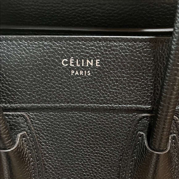 Celine Black Leather Tote Bag - Picture 2 of 11